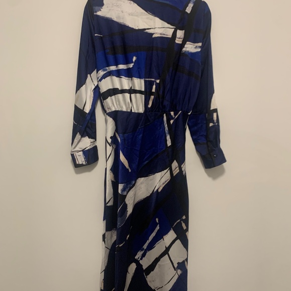 NWT Zara Abstract Print Dress Sz. L - Picture 5 of 6